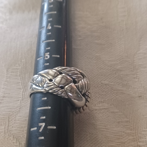 David Yurman Belmont Curb Chain Ring, SS, Size 6 - Picture 13 of 15